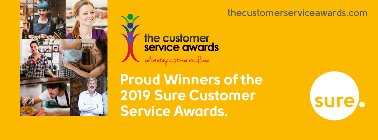 Sure Customer Service Award 2019